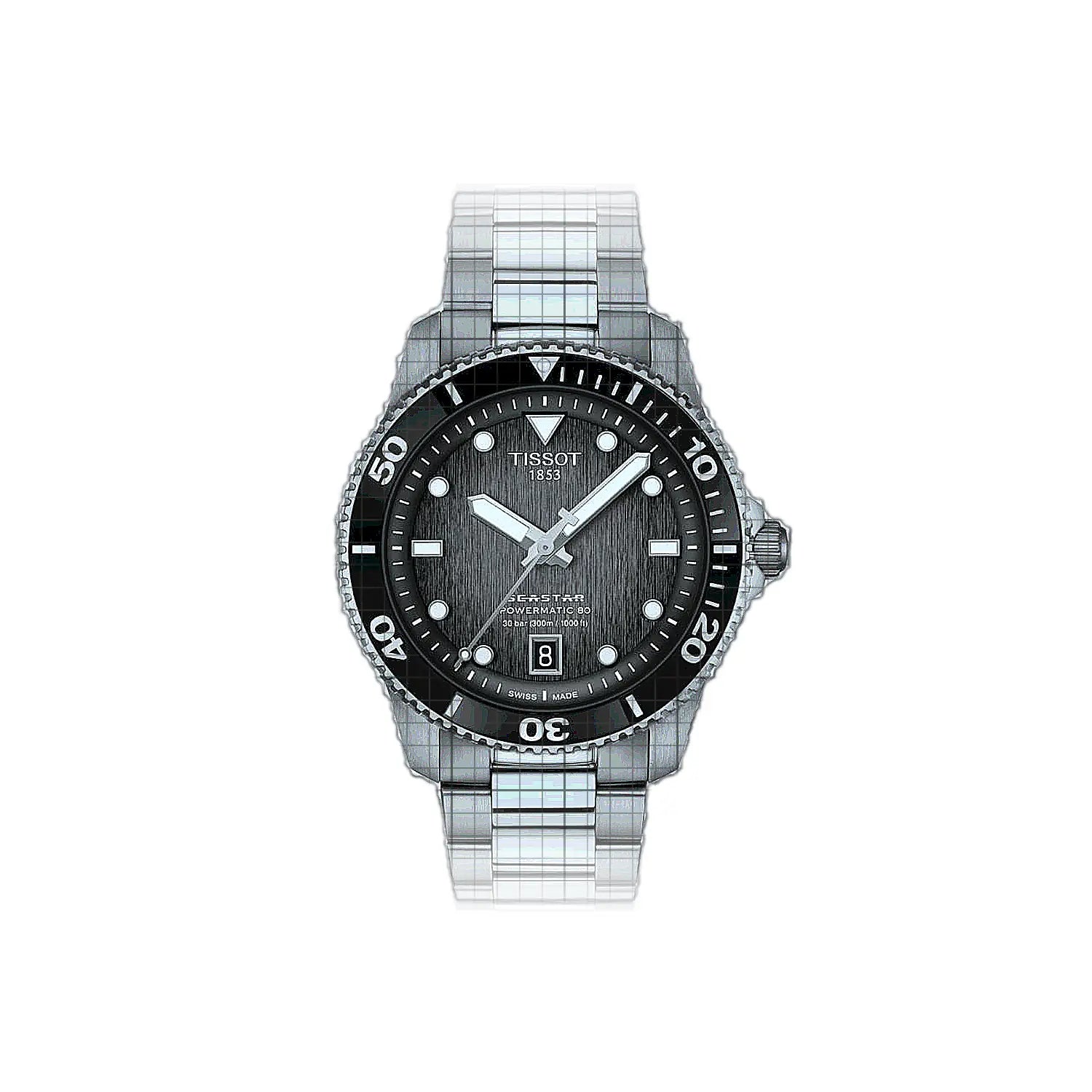 Tissot-T-Sport_Seastar_1000_Powermatic_80_40_MM-T1208071105100-53924-AP-1_c31c9f63-876b-44d9-94e4-282c2264252c.jpg Tissot T-Sport Seastar 1000 Powermatic 80 40 MM 40mm Black - Image 1