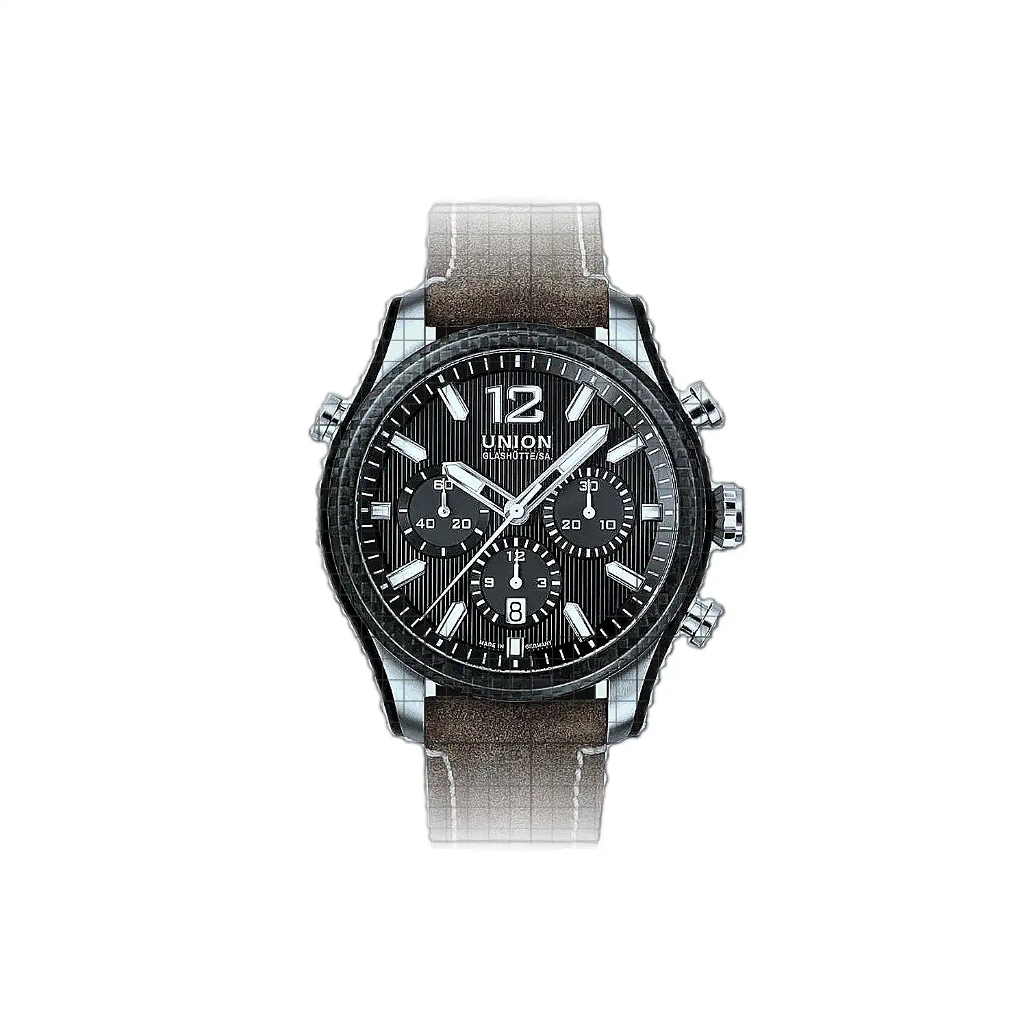 Union_Glashutte-Belisar_Chronograph_Sport-D0099272620702-54164-AP-1_ed2a0b93-c286-43a4-b78e-34a15fa840a5.jpg Union Glashütte Belisar Chronograph Sport 44mm Black - Image 1