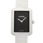 Chanel Boyfriend Tweed Watch, Stainless Steel, Women's, Black, H4876