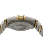 Omega Constellation Mini Combination 1262 75 Ladies' with 12 Diamonds White Shell Yellow Gold Quartz Movement - Image 5