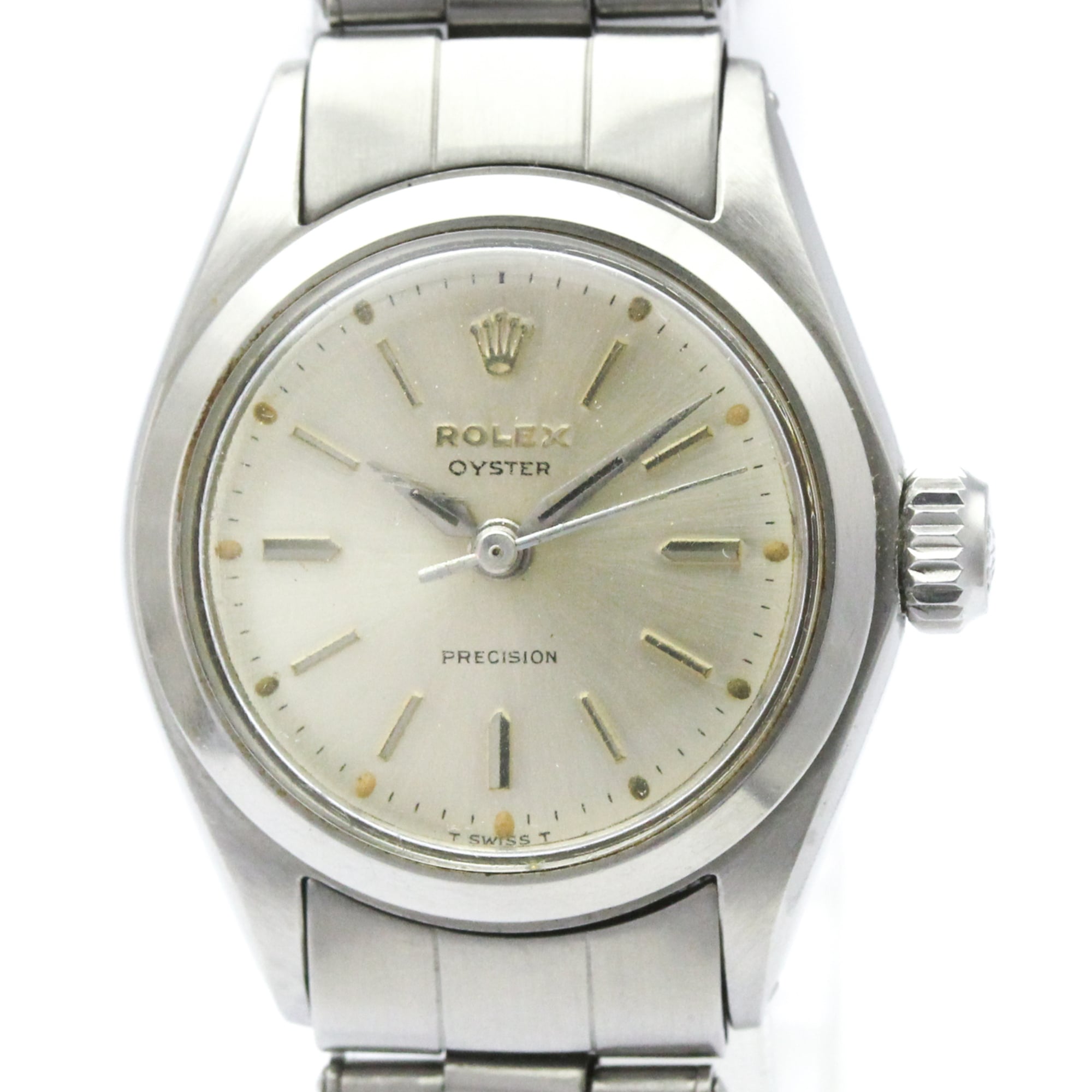 2000_0dc0dc15-35b4-4cd6-99ac-ecf3d15e9f68.jpg ROLEX Oyster Precision 6410 Steel Hand-Winding Ladies Watch Vintage - Image 1