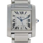 Cartier Tank Française LM Date 28mm Silver - Image 2
