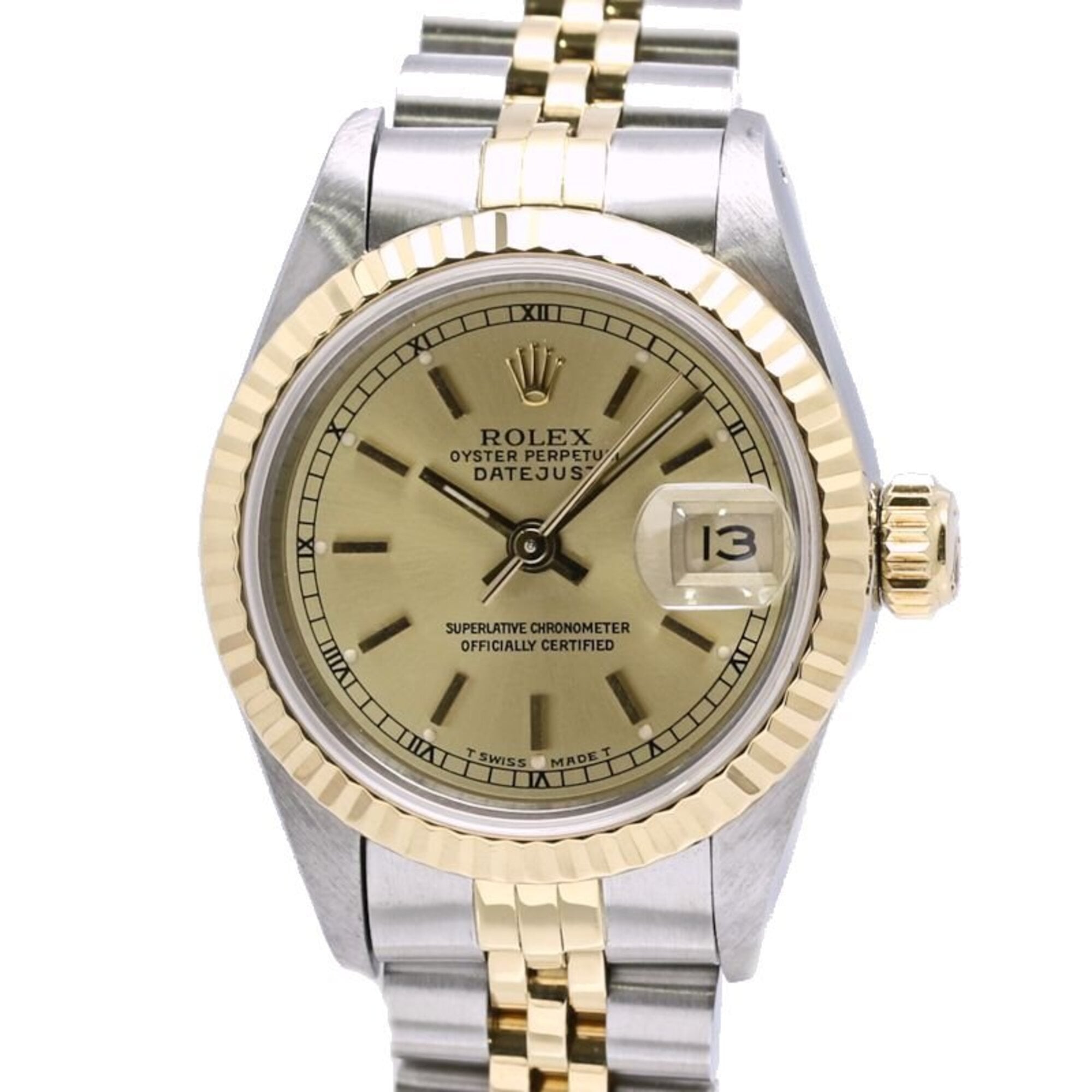 2000_1d00b2e8-2cba-4182-bf5a-aa758a127270.jpg ROLEX Datejust 69173 Women's Watch, Stainless Steel x 18K Yellow Gold, 40461 - Image 1