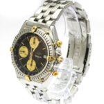 BREITLING Chronomat 18K Gold Steel Automatic Mens B13047 - Image 2