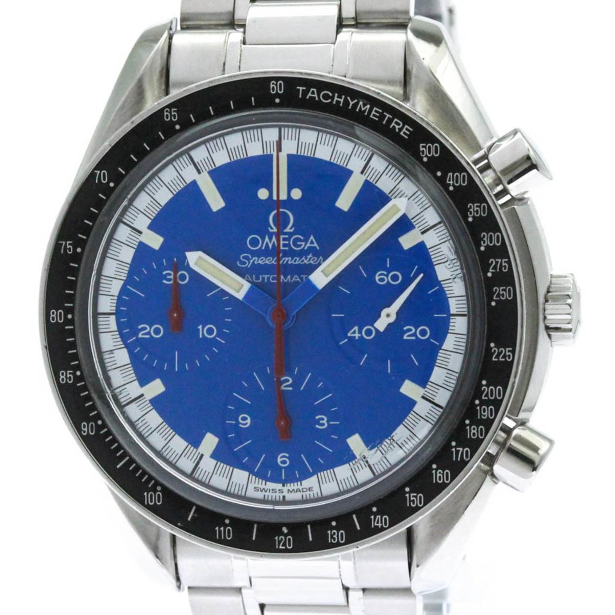 2000_4b136825-a3ae-4861-9c5b-bb82165fb740.jpg OMEGA Speedmaster Michael Schumacher Blue Dial Watch 3510.81 - Image 1