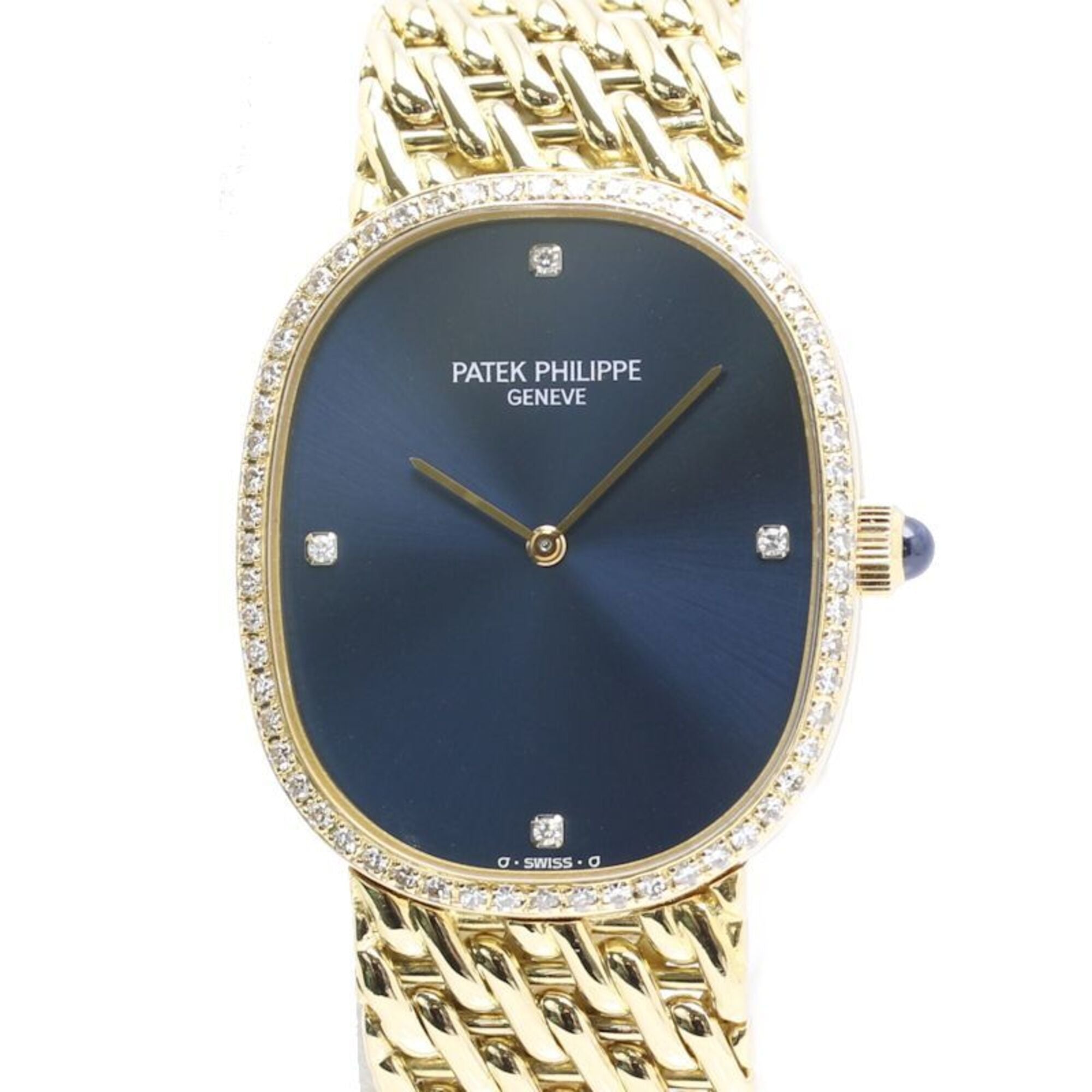 2000_4c55cd08-38e5-4ece-b884-14d485e3d6f4.jpg PATEK PHILIPPE Golden Ellipse Diamond 3849 17J Boys' /Wo 18K Yellow Gold 40474 - Image 1