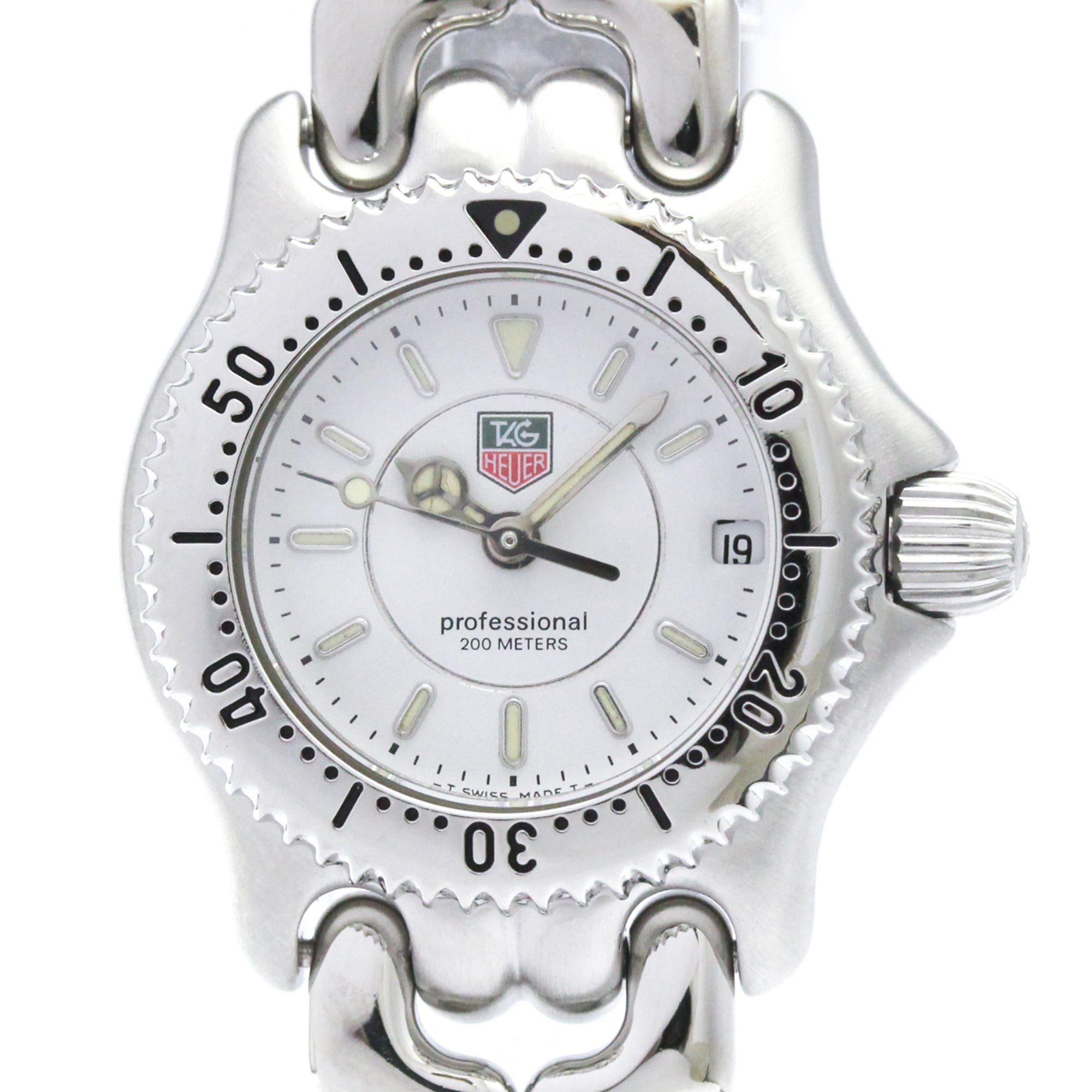 2000_4ea0d3ea-c180-4d0f-9158-7577cd72f03d.jpg TAG HEUER Sel Professional Steel Quartz Ladies WG1412 - Image 1