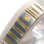 Omega Constellation Mini Combination 1262 75 Ladies' with 12 Diamonds White Shell Yellow Gold Quartz Movement - Image 7