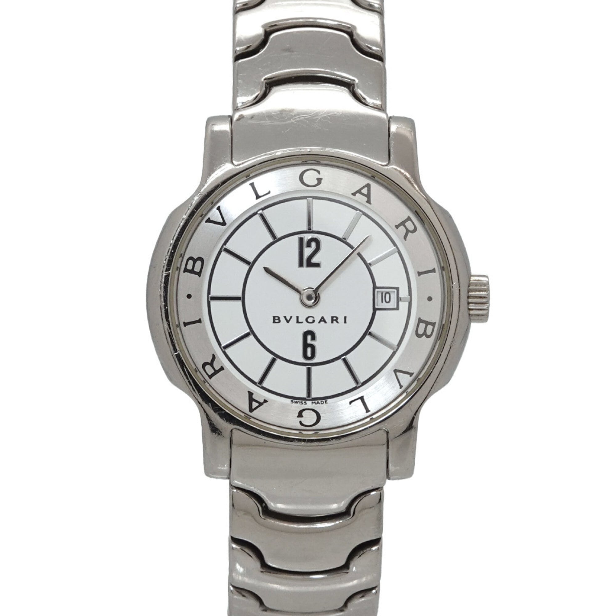 2000_712754d8-7ffc-408e-9642-d0384175fca9.jpg Bulgari BVLGARI Solo Tempo ST29S Wo Date White Quartz - Image 1