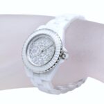CHANEL J12 Cosmic Diamond H7990 Women's Watch, White Ceramic x Stainless Steel 40440 - Image 7