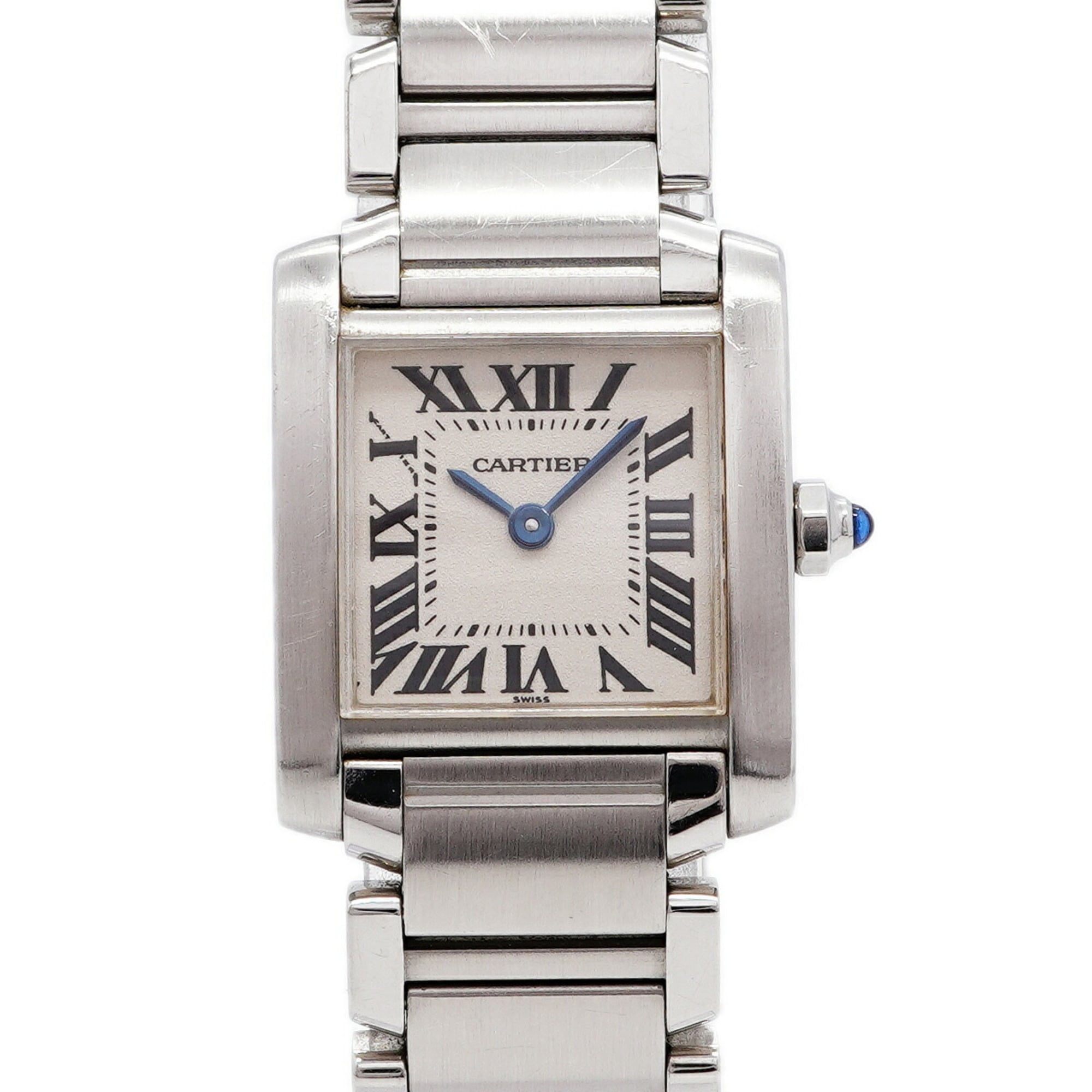 2000_842aacf0-dd3b-4822-936e-f59caa05582f.jpg Cartier Tank Française SM 20mm Ivory - Image 1