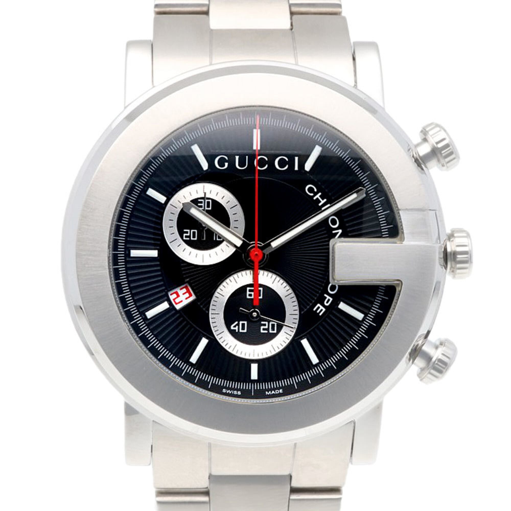 2000_86355058-e4d2-44be-901c-fd1c7cb084a6.jpg Gucci G-Chrono Stainless Steel 101M Quartz Chronograph. - Image 1