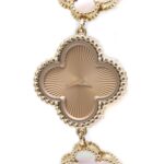 Van Cleef & Arpels Sweet Alhambra Guilloche VCARO90100 2386240 Women's Watch 18K Rose Gold 40437
