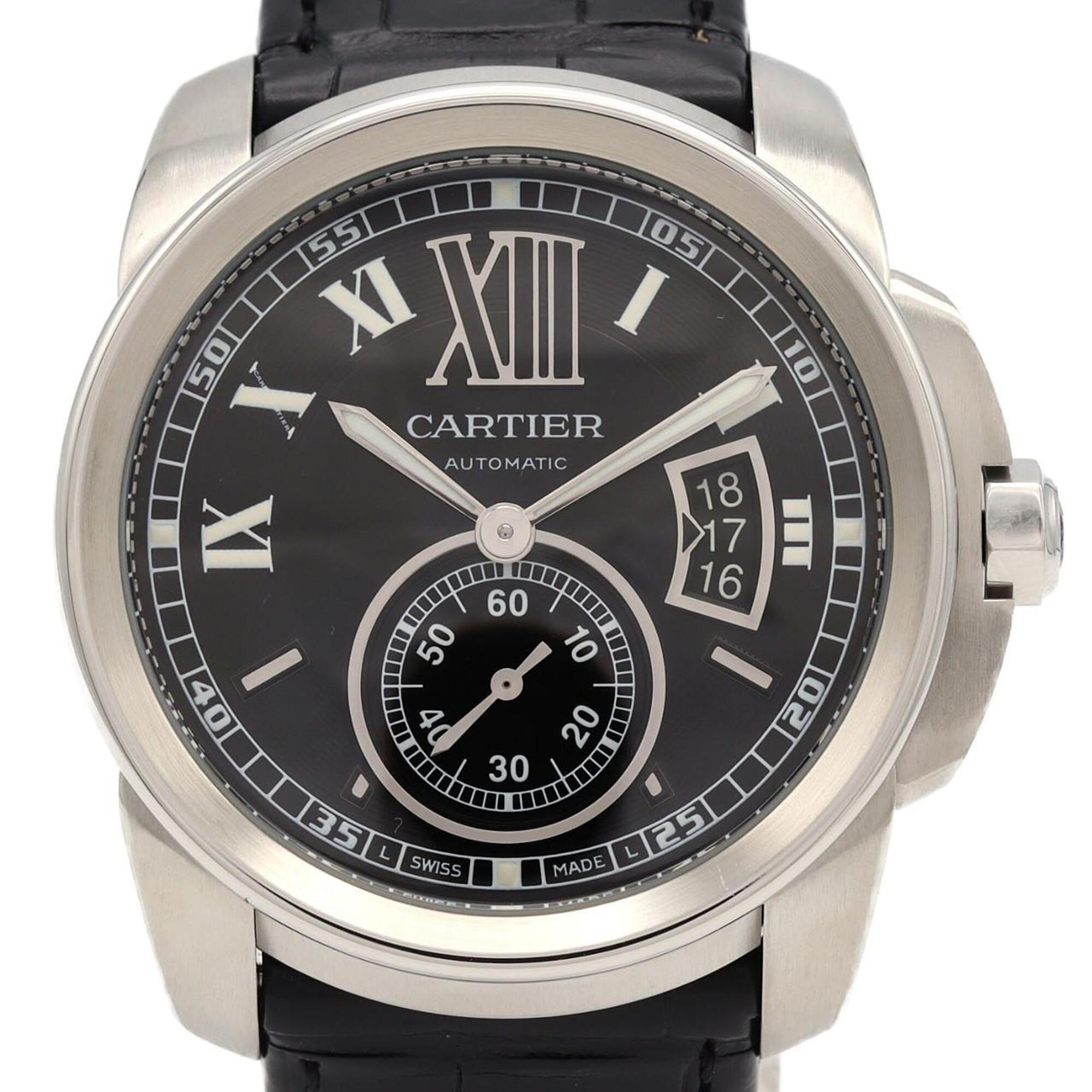 2000_9efb77e9-ec93-4baf-9269-04601c32c91a.jpg Cartier Calibre de W7100014 SS Automatic Watch - Image 1
