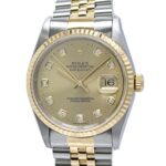 Rolex Datejust 10P Diamond 36mm Champagne
