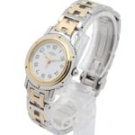 Hermes Clipper Gold Plated Stainless Steel Wo White CL4.220 - Image 2