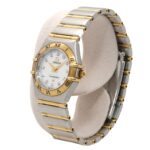 Omega Constellation Mini Combination 1262 75 Ladies' with 12 Diamonds White Shell Yellow Gold Quartz Movement - Image 2