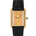 Cartier Must Tank Vermeil Trinity Ladies Watch, 3 Colors, SV925, Manual Winding Watch