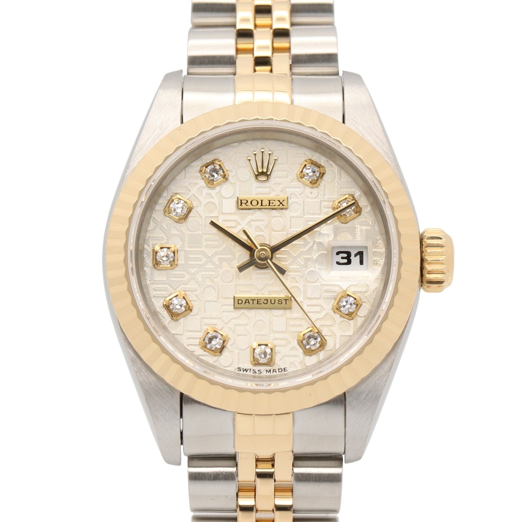 2000_c55c1347-1c7b-4360-ad76-fbcafcec3fce.jpg Rolex Datejust 10P Diamond 26mm Silver - Image 1