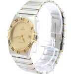 OMEGA Constellation 18K Gold Steel Quartz Mens Watch 396.1070 - Image 2