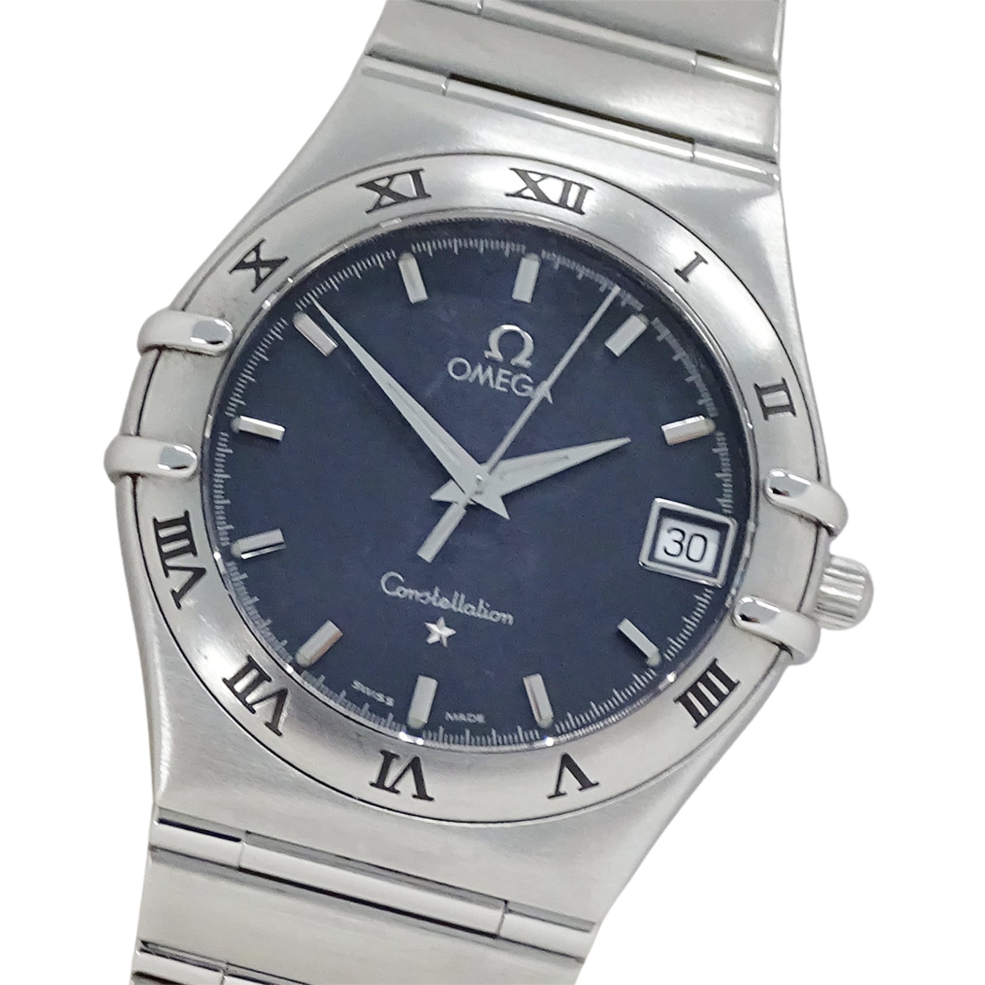 2000_dfb304bc-5fa3-430a-ba66-841ee0bb8163.jpg Omega Constellation 1512.40 Brand Name Date Quartz Stainless Steel (SS) Silver/Navy - Image 1
