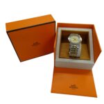 Hermes HERMES Brand Sellier Date Quartz QZ Stainless Steel SS GP SE3.720 Round - Image 8