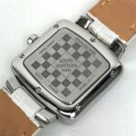 Louis Vuitton Q221J Quartz Wristwatch Silver Wine red Based - Image 9