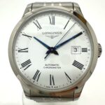 LONGINES L2.820.4.11.6 Record Chronometer Automatic Date Stainless Steel Silver - Image 3