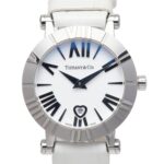 Tiffany & Co. Atlas Heart Watch Z1300.11.11A20A71A Quartz White Dial Stainless Steel Leather Strap Ladies' TIFFANY&Co.
