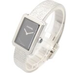 Chanel Boyfriend Tweed Watch, Stainless Steel, Women's, Black, H4876 - Image 2