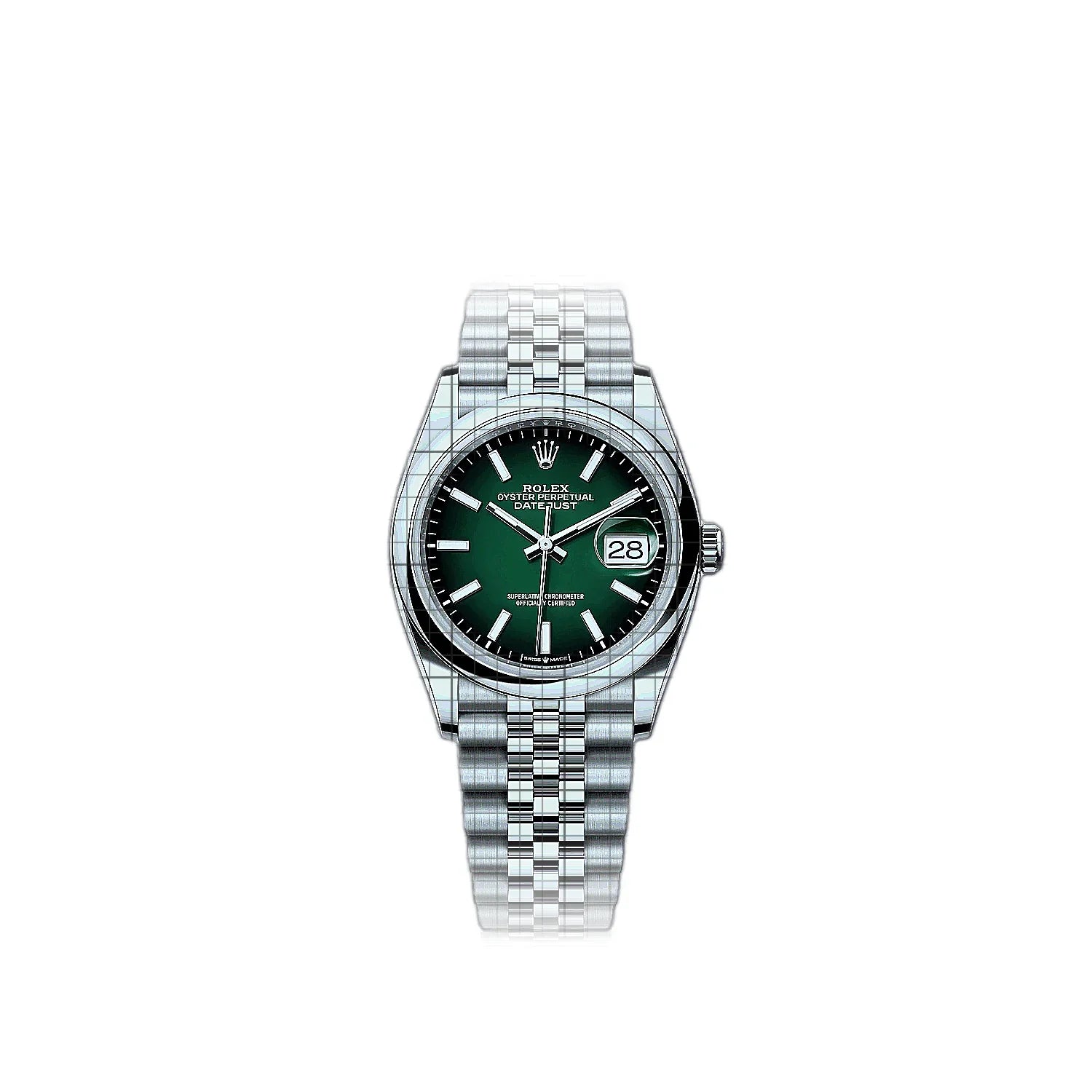 Rolex-Datejust-1262000026-57978-AP-1_80bc7587-cec6-4b57-b54b-e264ec303ef4.jpg Rolex Datejust Green Ombre Jubilee 36 - Image 1