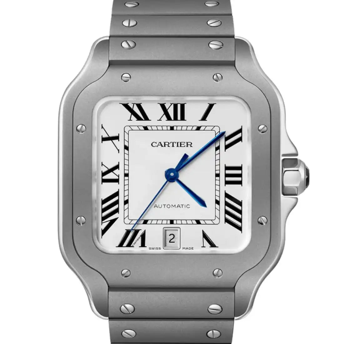 cartier-santos-wssa0089-49827-1.jpg Cartier Santos Automatic Silver 39.9mm - Image 1